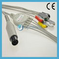 One piece 5-lead ECG Cable with leadwires 1