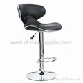 swivel chrome gas lift adjustable PU bar stool 2112 1