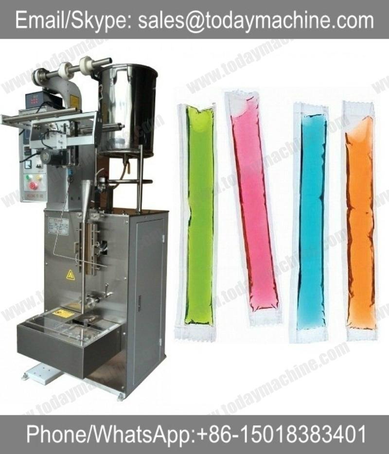 10-200ml liquid strip filling sealing packing machine for icepop ice lolly juice
