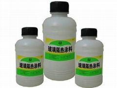 Transparent heat insulation coating for glass 