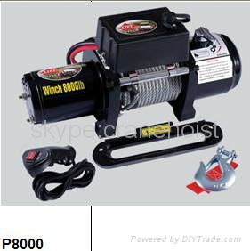 China 8000lb 6000lb electric winch  12 Volt car winches