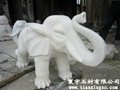 漢白玉石雕大象