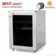 600 x 600 x 600 mm Size MINGDA MD-666 FDM Printing Machine 3D Printer CHINA