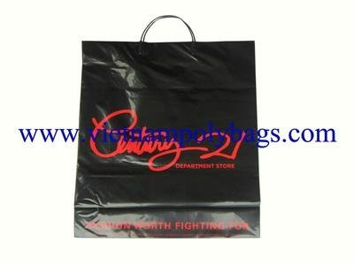 Rigid handle plastic bags  2