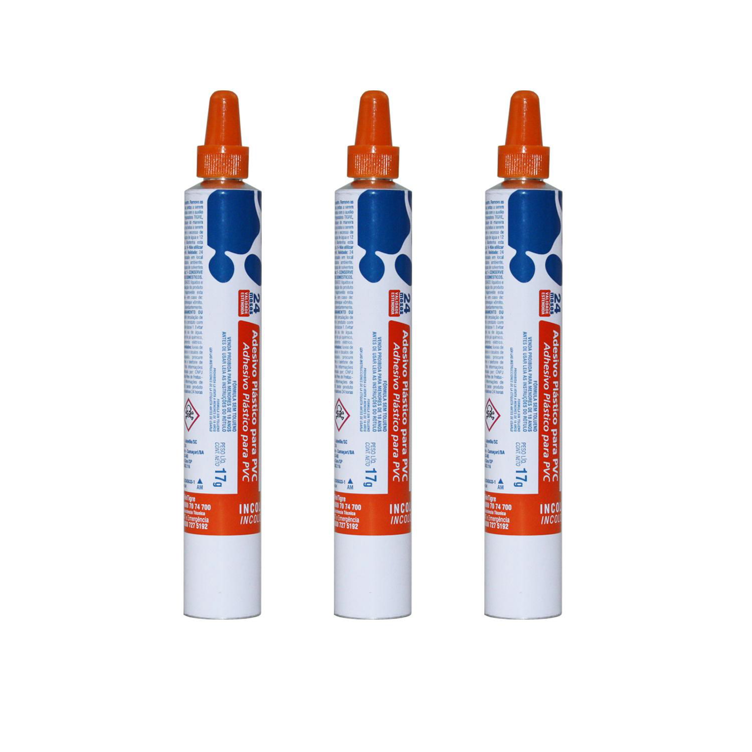 Glue packaging tube