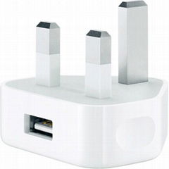 UK IPhone Wall Charger 5V1A USB Home Charger Singapore Malaysia United Kingdom