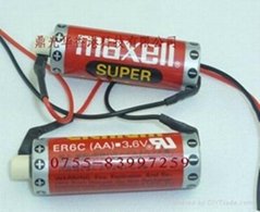 Maxell ER6C  (ER3) 3.6V Lithium battery for PLC battery