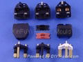 bridge for AC powercord,UK plug insert,BS plug insert