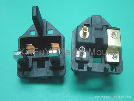 bridge for AC powercord,UK plug insert,BS plug insert 2