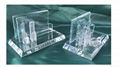 香港景水晶卡片座,訂造水晶模型, crystal name card holder 1