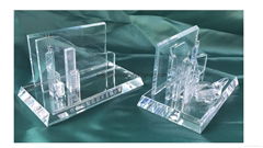 香港景水晶卡片座,訂造水晶模型, crystal name card holder