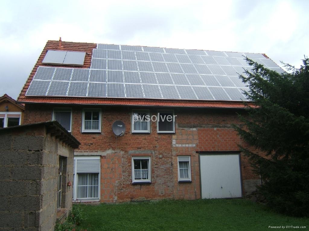 Inclined housetop photovoltaic support