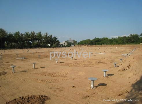 Screw pile photovoltaic support 2