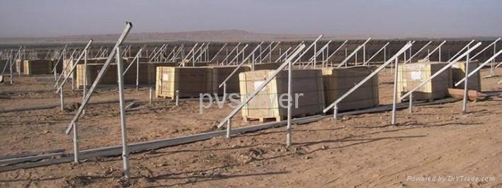 Screw pile photovoltaic support