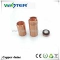 18650,186500 red copper 4nine mechanical mod clone 2