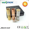 ss,brass,copper munstro mod,mustro mechanical mod clone 5