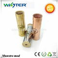 ss,brass,copper munstro mod,mustro mechanical mod clone 3