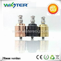 Top selling balck,copper,ss veritas rda atomizer clone