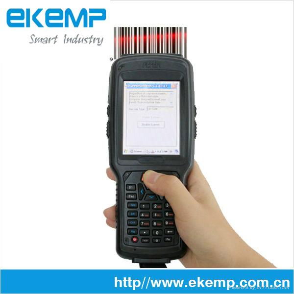 EKEMP Win CE Industrial Fingerprint Handheld PDA with 2D Barcode Scan 5