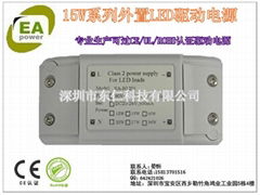 15W external LED drive power can be passed CE/UL/ROHS certification