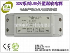 20W外置LED電源過CE/UL/ROHS認証