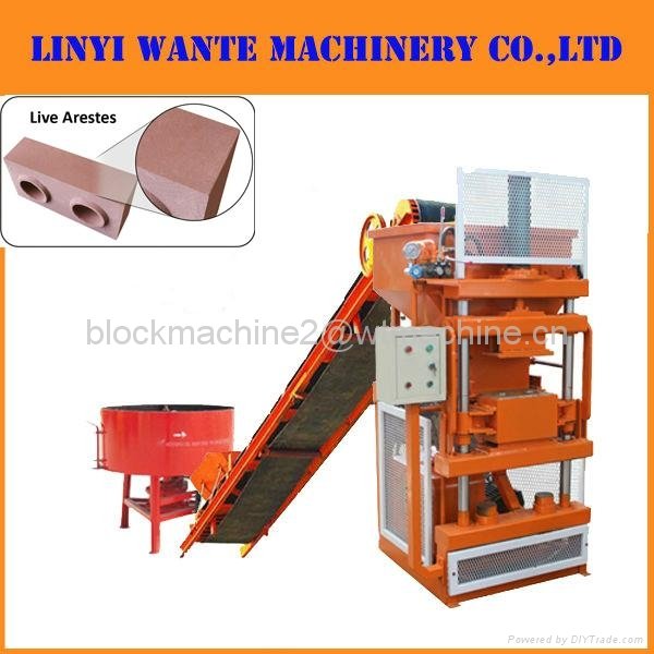 WT1-10 interlocking clay block machine production line