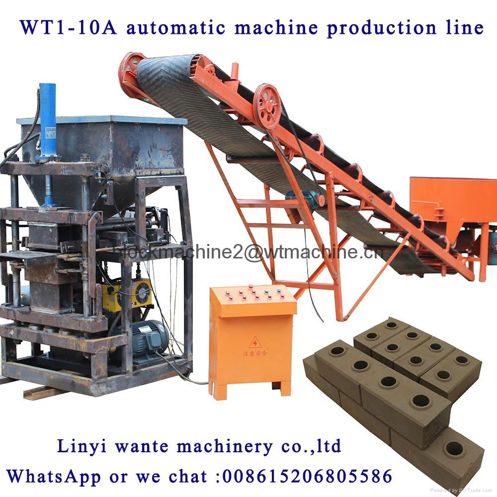 WT1-10A interlocking brick machine for sale