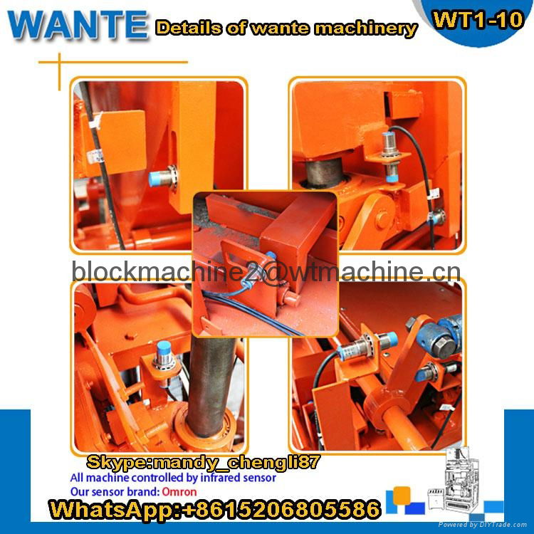 WT1-10A interlocking brick machine