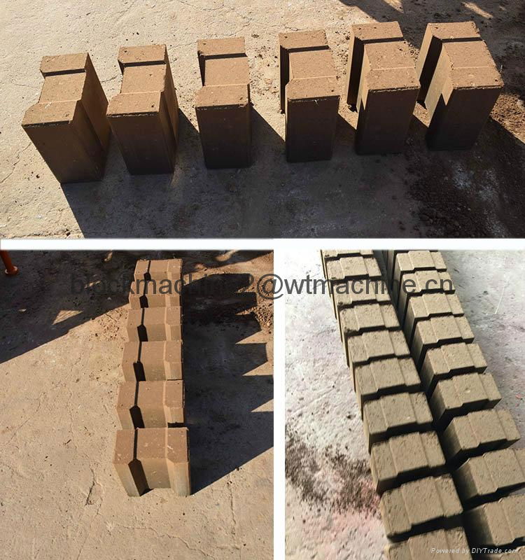 Interlocking brick making machine