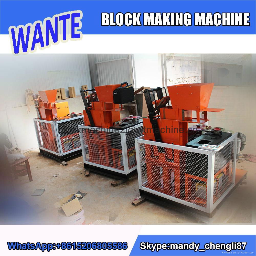 WT1-25 interlocking clay brick making machine 2