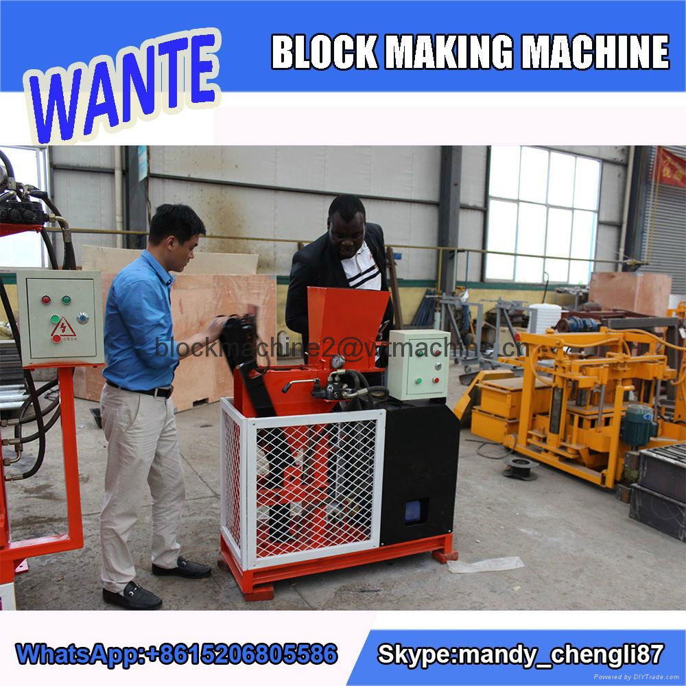 WT1-25 interlocking clay brick making machine 5