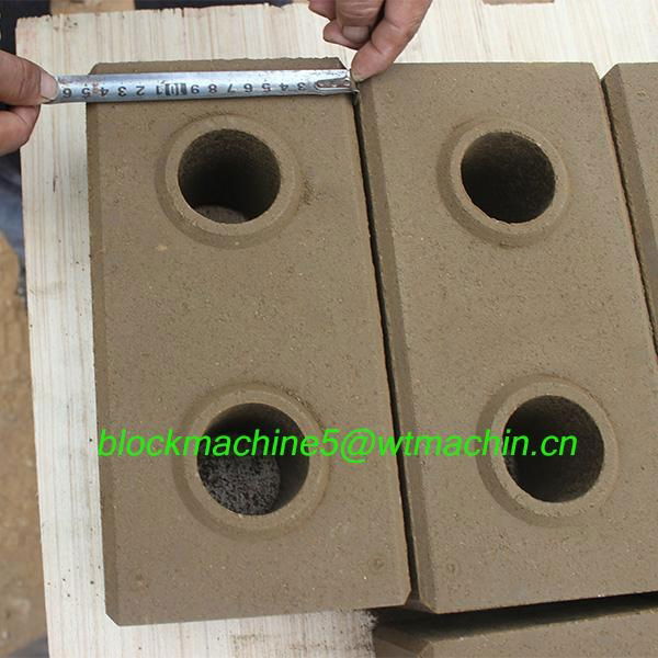 Two blocks Wt1-10 newest retaining wall clay brick making machine indian price m 3
