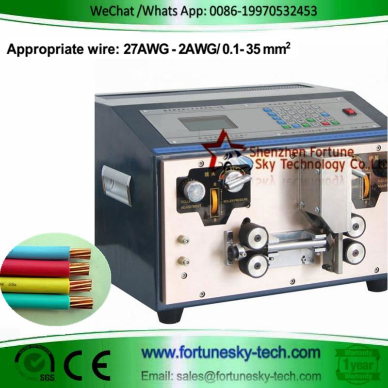  Automatic 27awg-2awg 0.1-35sqmm Wire Stripping Machine