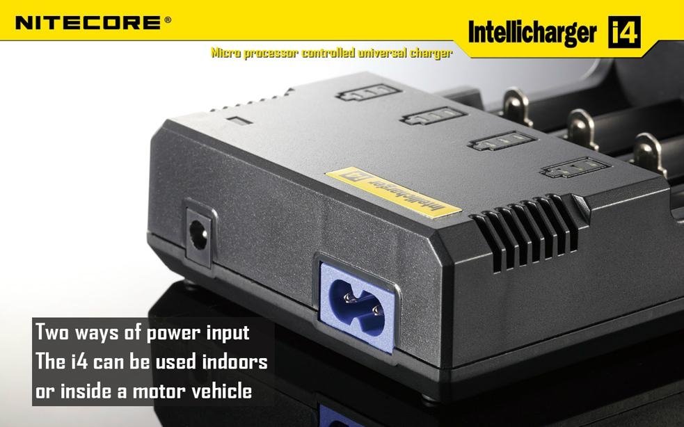 Nitecore Intelligent i4 for 4pcs Li-ion 3.7V18650 16340 Ni-MH battery charger 4