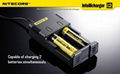 NiteCore IntelliCharger i2 Charger - for charging 18650, 16340(RCR123), 14500, e