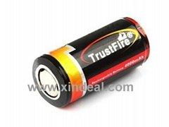 Trustfire 25500 4000mAh 3.7V Li-ion protected rechargeable Battery 2-Pack