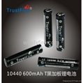 TrustFire 10440 600mah 3.7v li-ion rechargeable battery with protection board