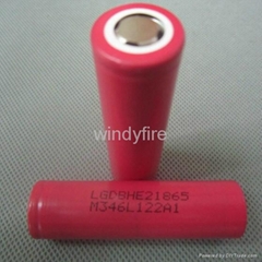 LG HE2 3.6V 2500mAh 35A discharge  IMR