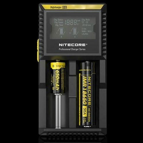 Nitecore D2 LCD universal charger IMR Lifepo4 NiMhNiCd AA AAA battery 4