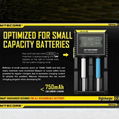 Nitecore D2 LCD universal charger IMR Lifepo4 NiMhNiCd AA AAA battery 2