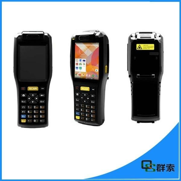 R   ed android PDA wireless handheld mobile pos terminal with printer,3G,wifi,ba 3