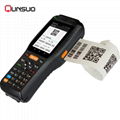 Rugged android PDA wireless handheld mobile pos terminal with printer,3G,wifi,ba