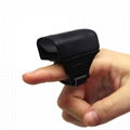 Wireless Mini Qr Code Wearable Ring Bluetooth 1D Barcode Scanner