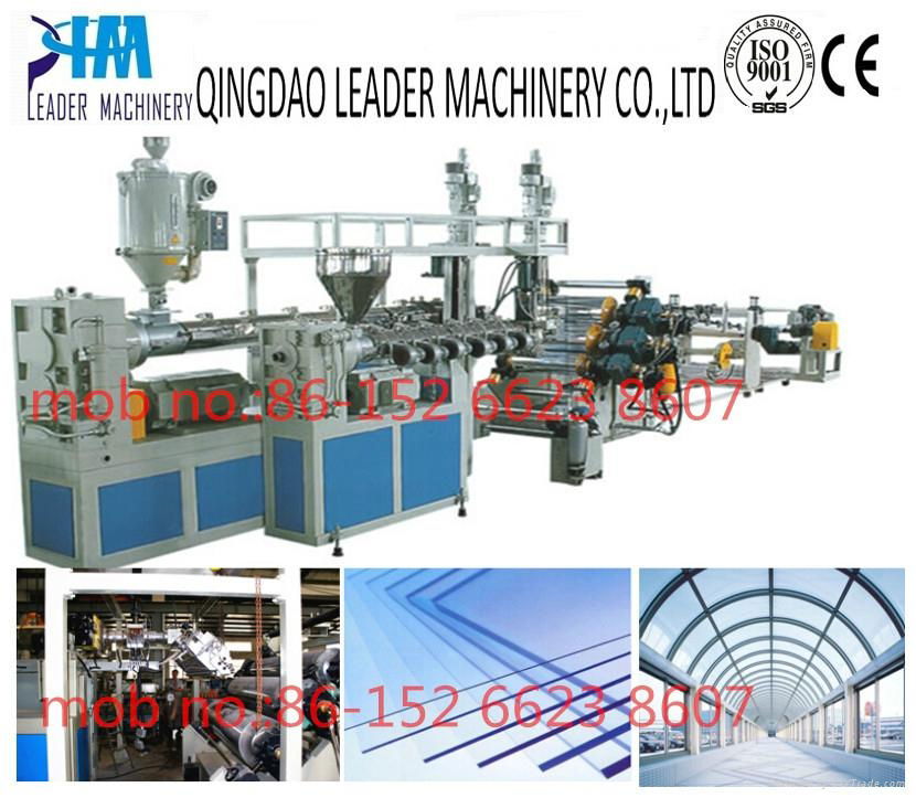 Polycarbonate PC solid sheet extrusion line  2