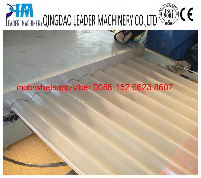 PVC corrugated roofing sheet extrusion machine 