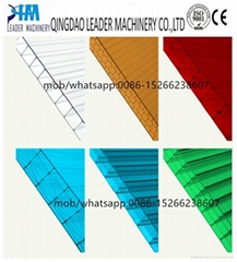 uv coating polycarbonate pc hollow sheet production line