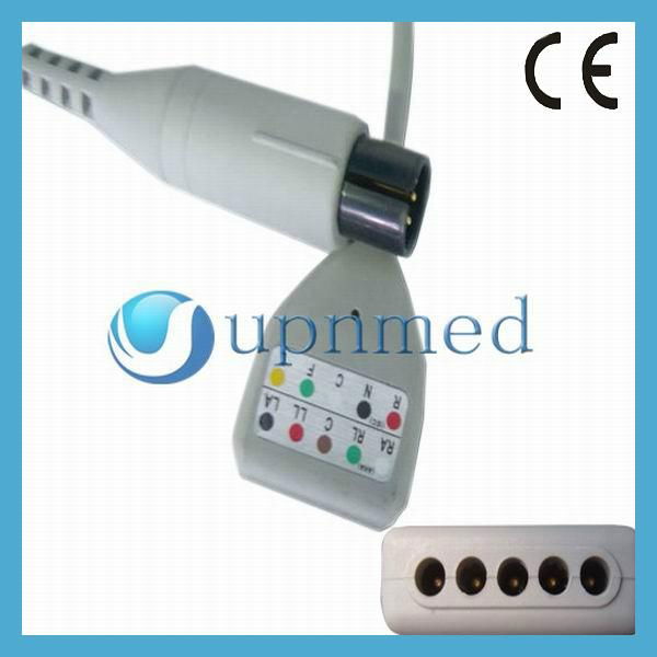 Din 5 Lead ECG trunk cable