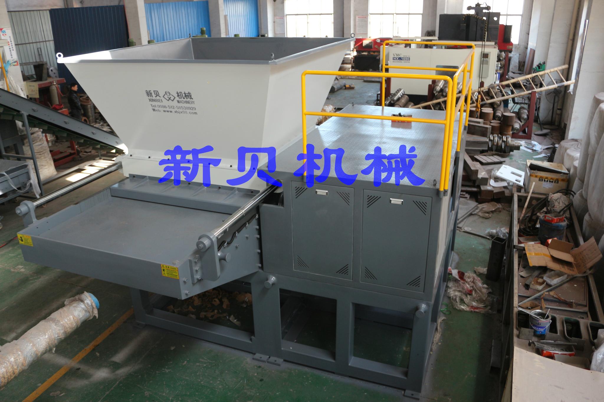 供應新貝機械XB-64160大型高產能單軸化纖撕碎機 5