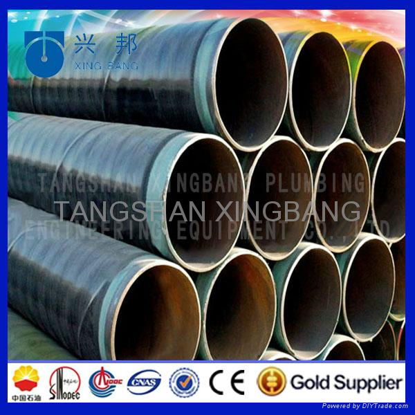 large diameter spiral welded steel oil gas tubing 3 layer pe casing pipe