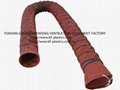 Fiber glass heat resistant spiral flexible duct 